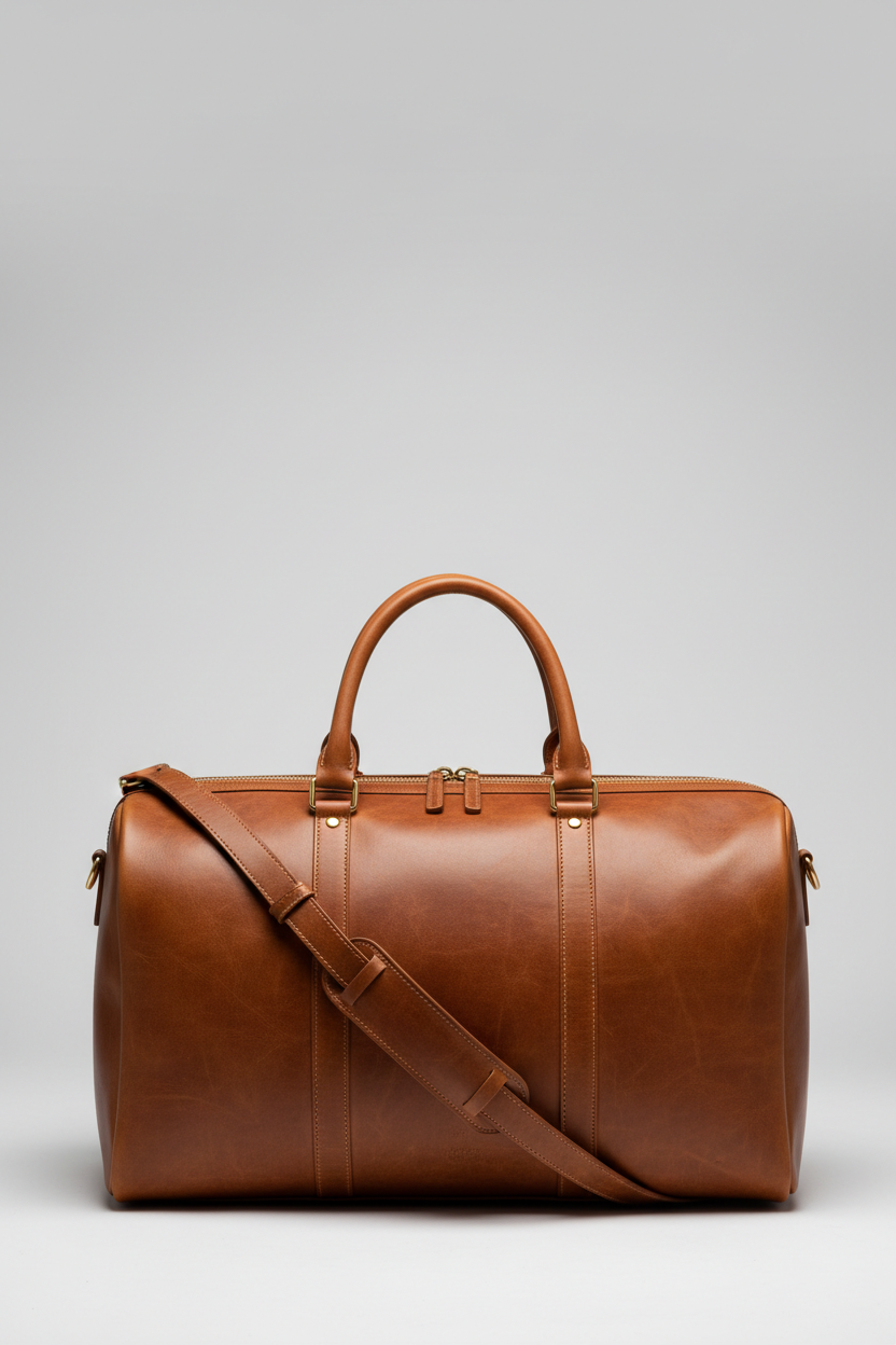 Metropolitan Travel Weekender in Bronze, front portrait view