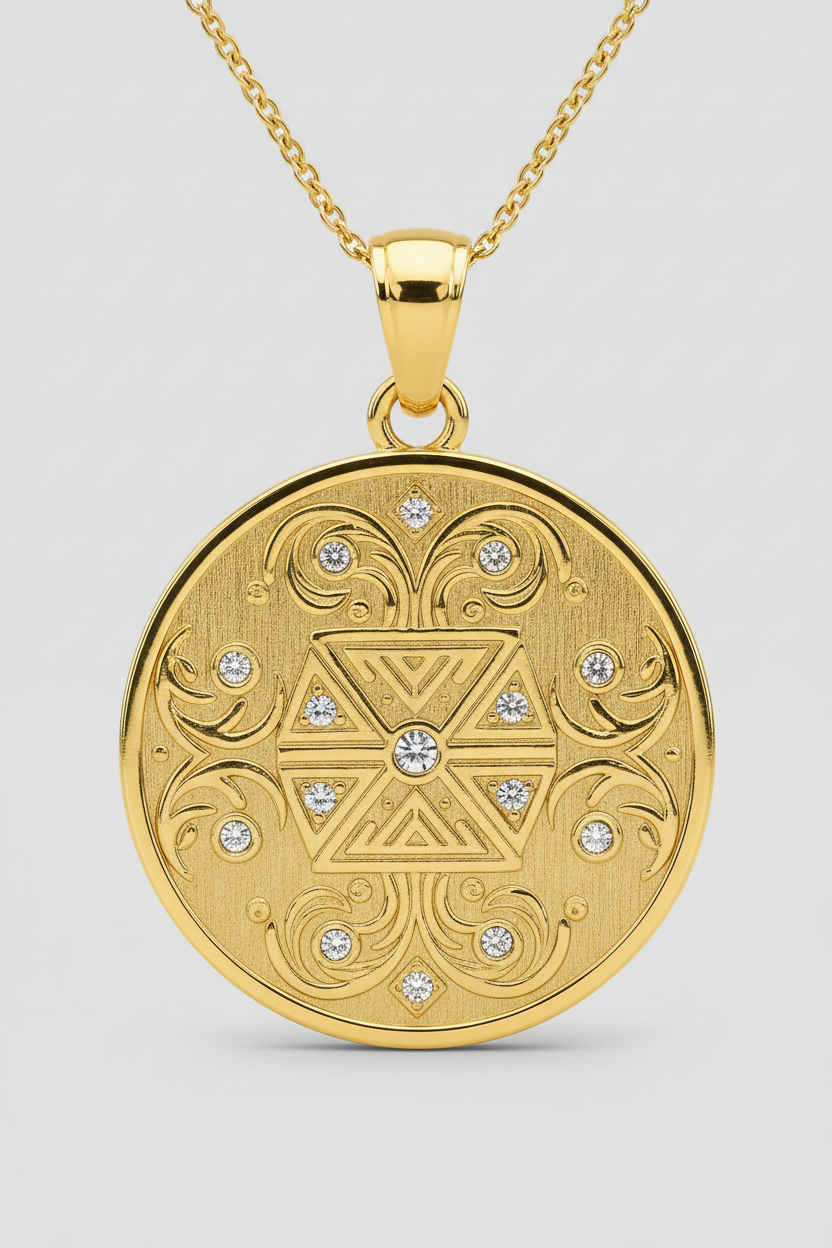 Le Étoile Coin Necklace – Pendant Close-Up