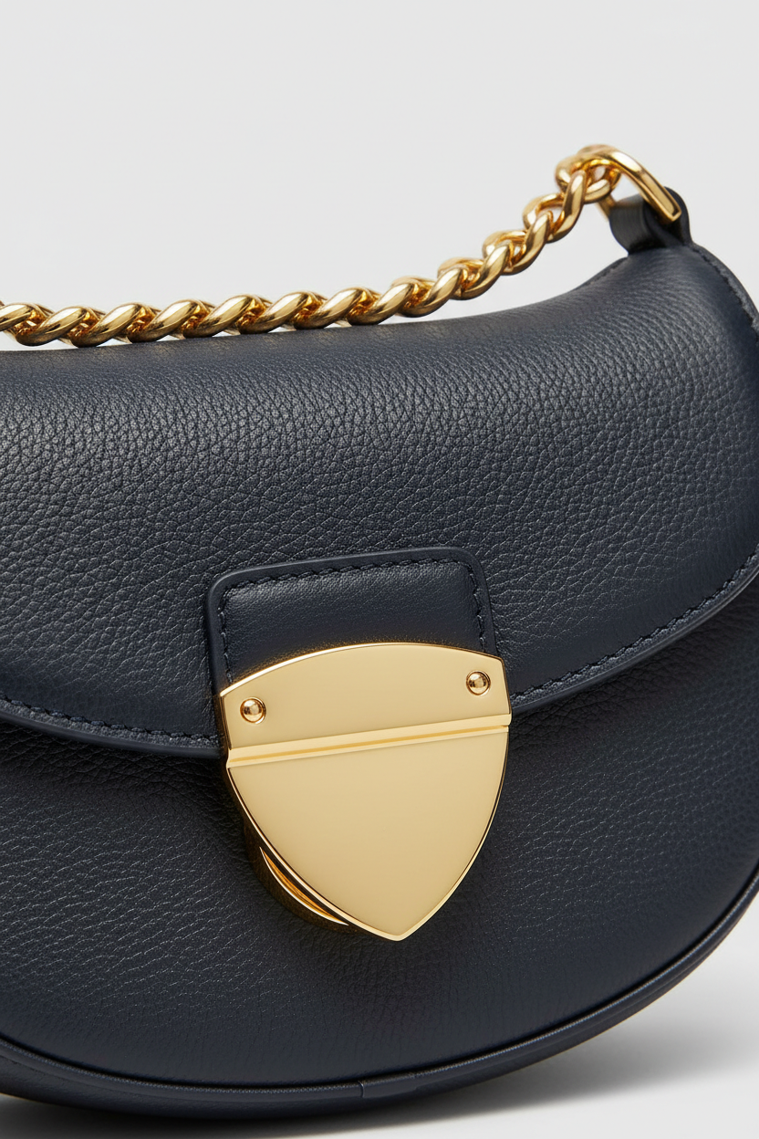 Le Gina Navy – Leather & Hardware