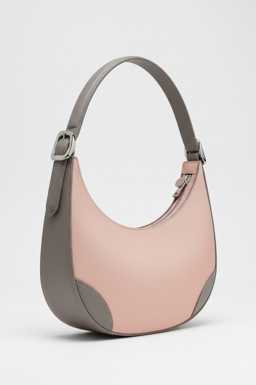 Le Gina Voyage Pink + Gray – Side Angle