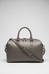 Le Compact Weekender in Gray, front portrait view