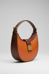 Le Gina Atelier Orange + Brown – Side Angle