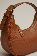 Le Gina Voyage Brown + Gold – Leather & Hardware