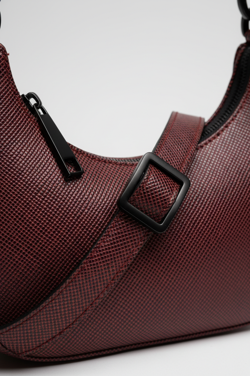 Le Gina Voyage Red + Black – Leather & Hardware
