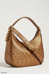 Le Gina Voyage Brown + Gold – Front Angle