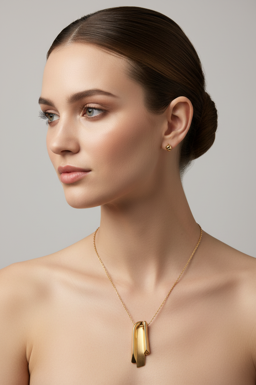 Le Nova Necklace – Female Model Image