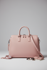 Urban Voyage Weekender in Pink Structured Executive Leather — lifestyle