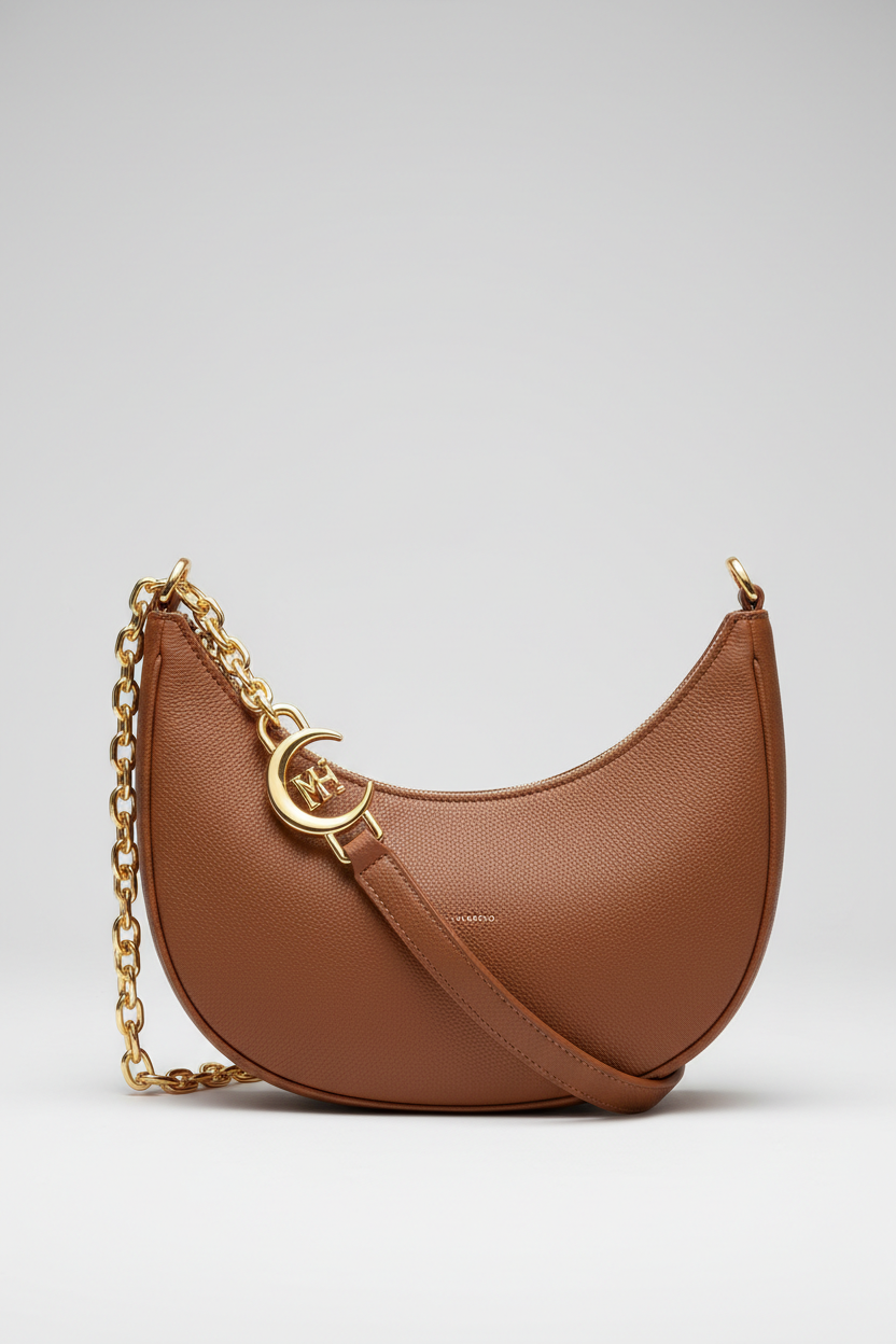 Le Gina Voyage Brown + Gold – Front Portrait