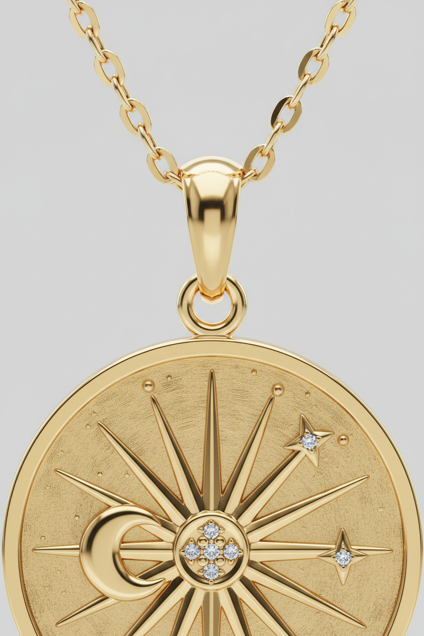 Le Soleil Necklace – Pendant Macro Shot