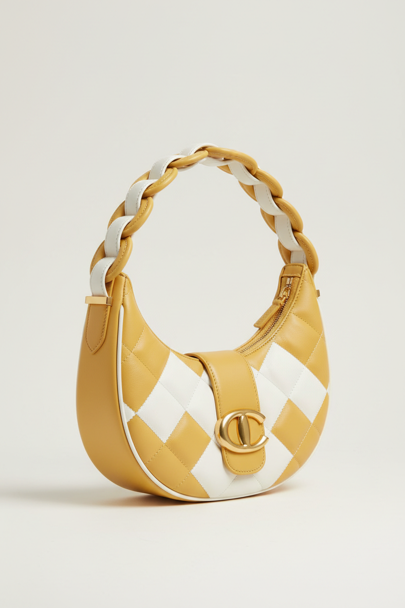 Le Gina Atelier Yellow + White – Side Angle