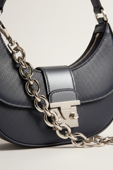Le Gina Studio Navy + Silver – Leather & Hardware