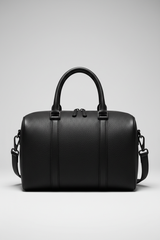 Le Compact Weekender in Black, front portrait view