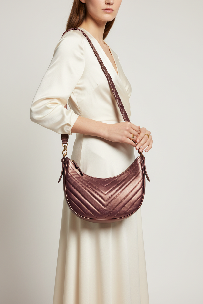 Le Gina Atelier Purple + Bronze – Model Shot