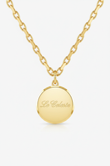 Fine gold-plated chain detail of Le Celeste necklace