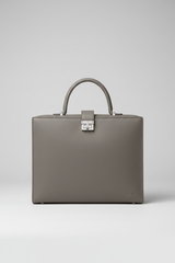Le Slim Briefcase Gray – Front Shot