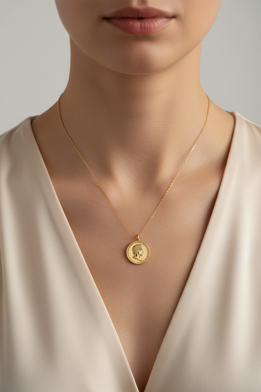 Le Aura Necklace – Model Portrait Shot