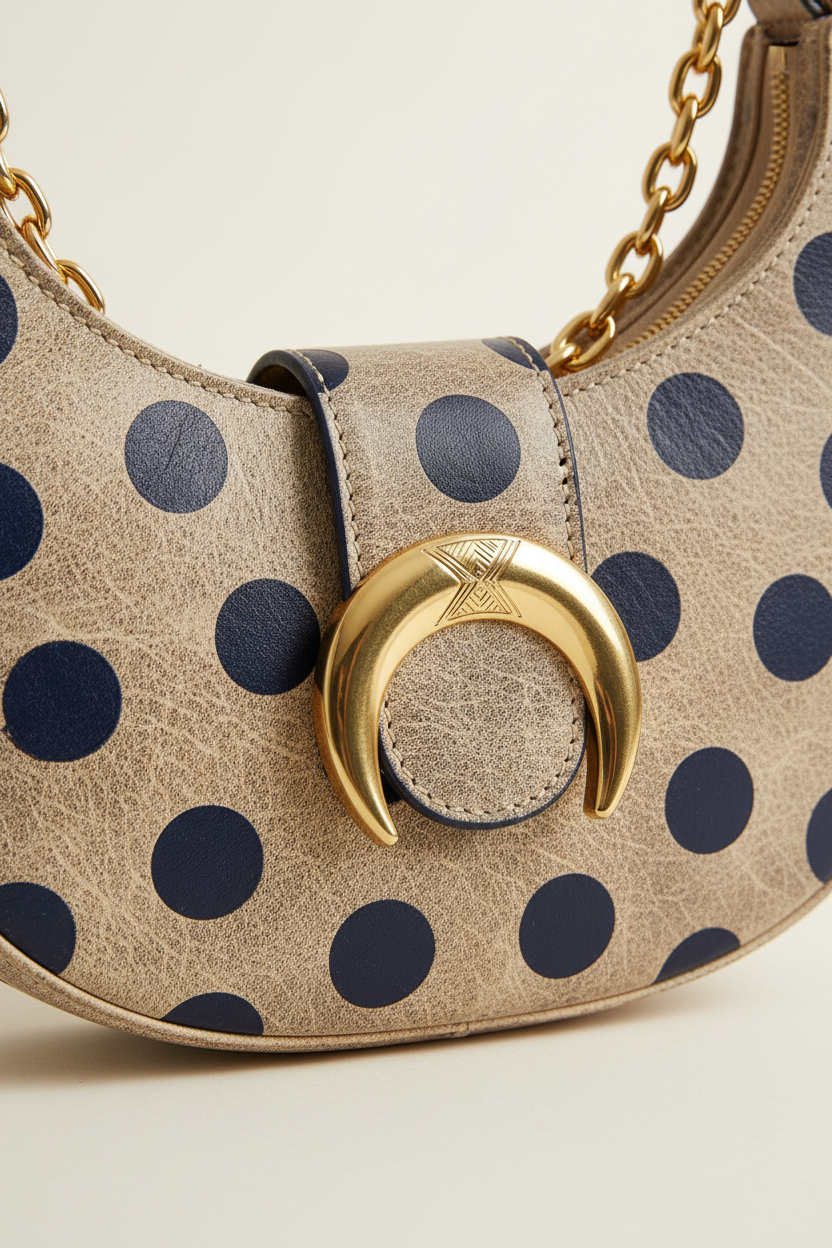 Le Gina Signature Dots – Leather & Hardware