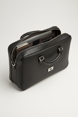 Le Slim Briefcase Black – Open Interior