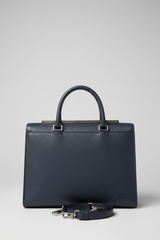 Le Slim Briefcase Navy – Front Shot
