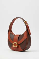 Le Gina Atelier Orange + Brown – Front Angle