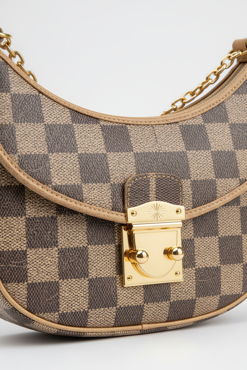 Le Gina Signature Checkered – Leather & Hardware