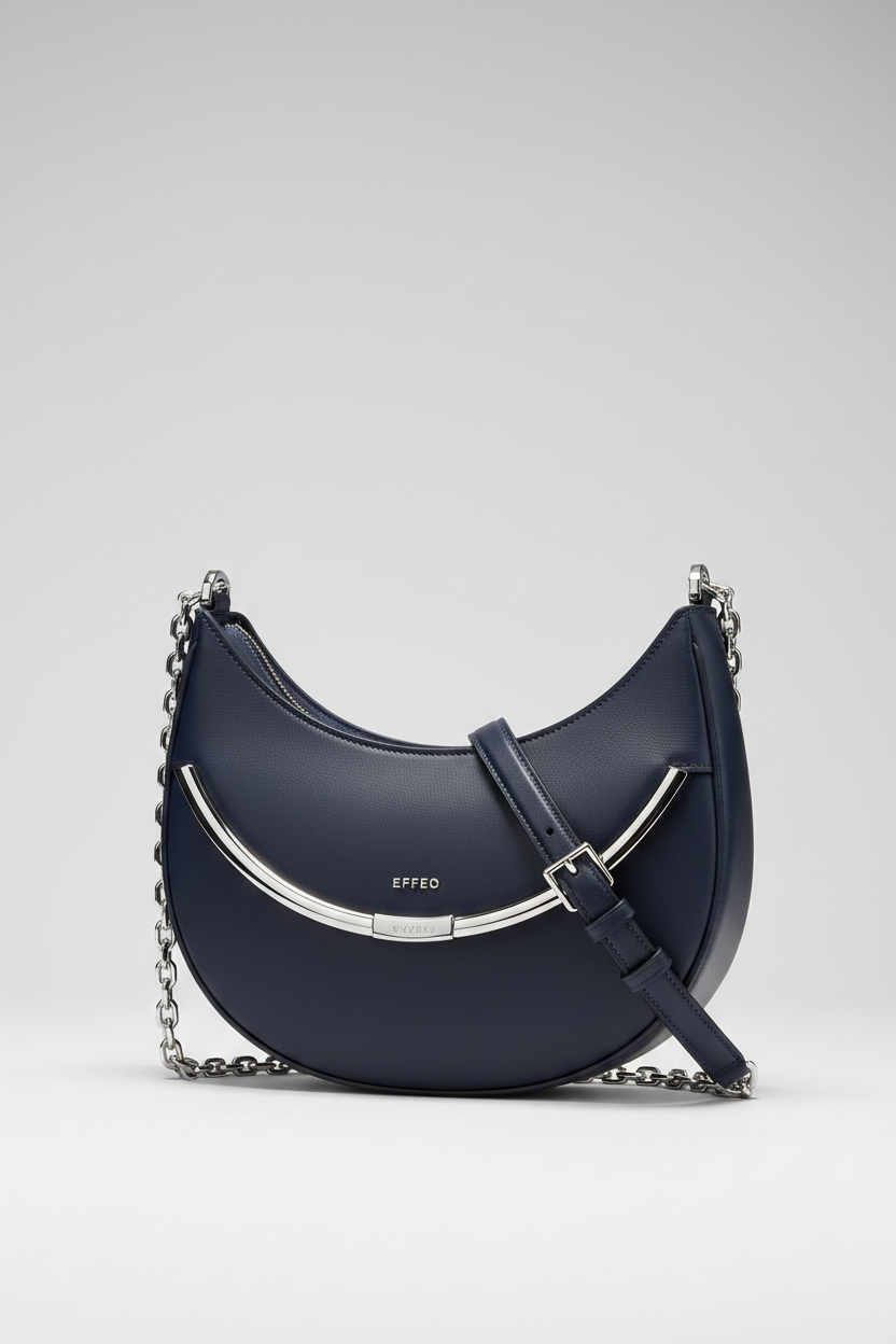 Le Gina Studio Navy + Silver – Front Angle